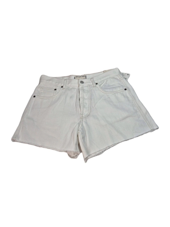 We The Free Pants - Free People Women's Shorts Size 27 Ivory Denim Raw Hem Fly Botón. 36